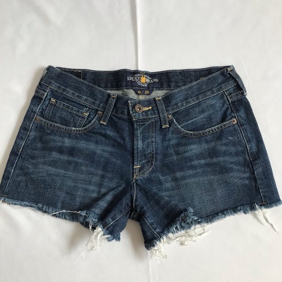 Lucky Brand The Cut Off Buckroe Beach Shorts size 25 - Picture 3 of 14